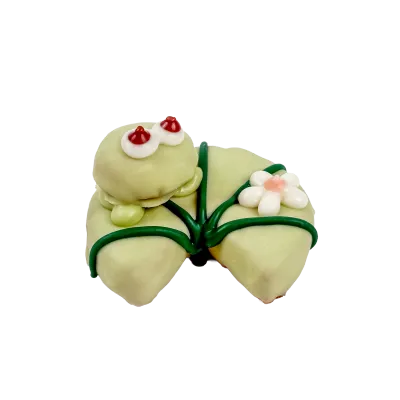 BOSCO &amp; ROXY'S - Lilypad Louie Smile Into Spring Handmade Cookie