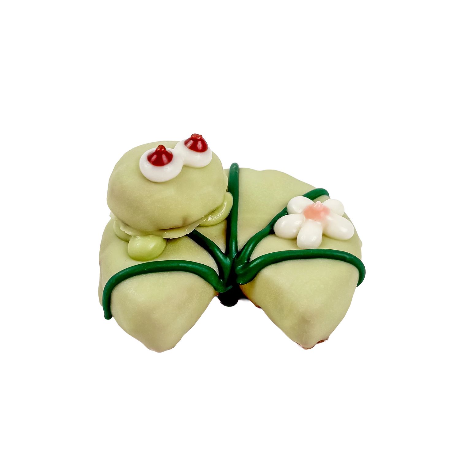 BOSCO &amp; ROXY'S - Lilypad Louie Smile Into Spring Handmade Cookie, Colour: Vert