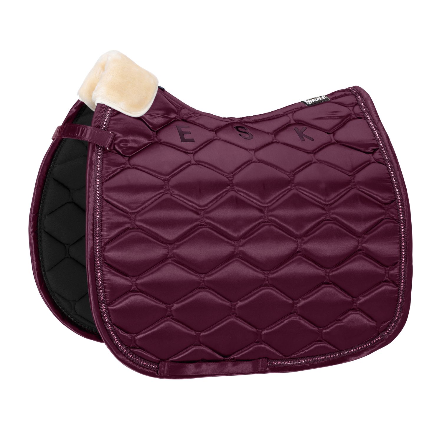 ESKADRON - Jump Saddle Pad Satin Crystal Core Blackcherry