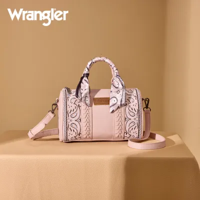WRANGLER - Bandana Paisley Print Pink Barrel Crossbody