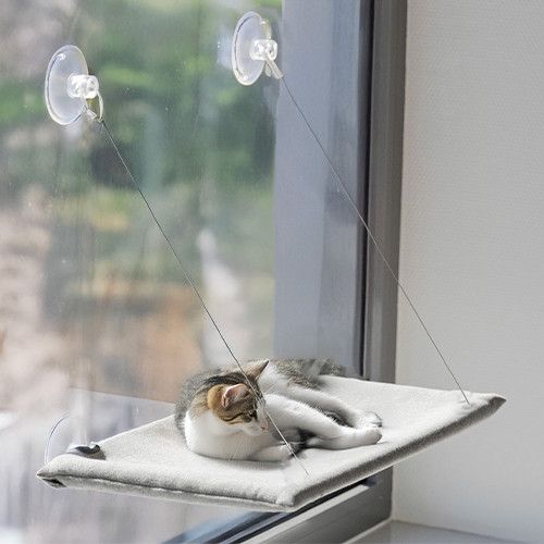 GOO-EEZ - Cat Window Perch, Colour: Gris
