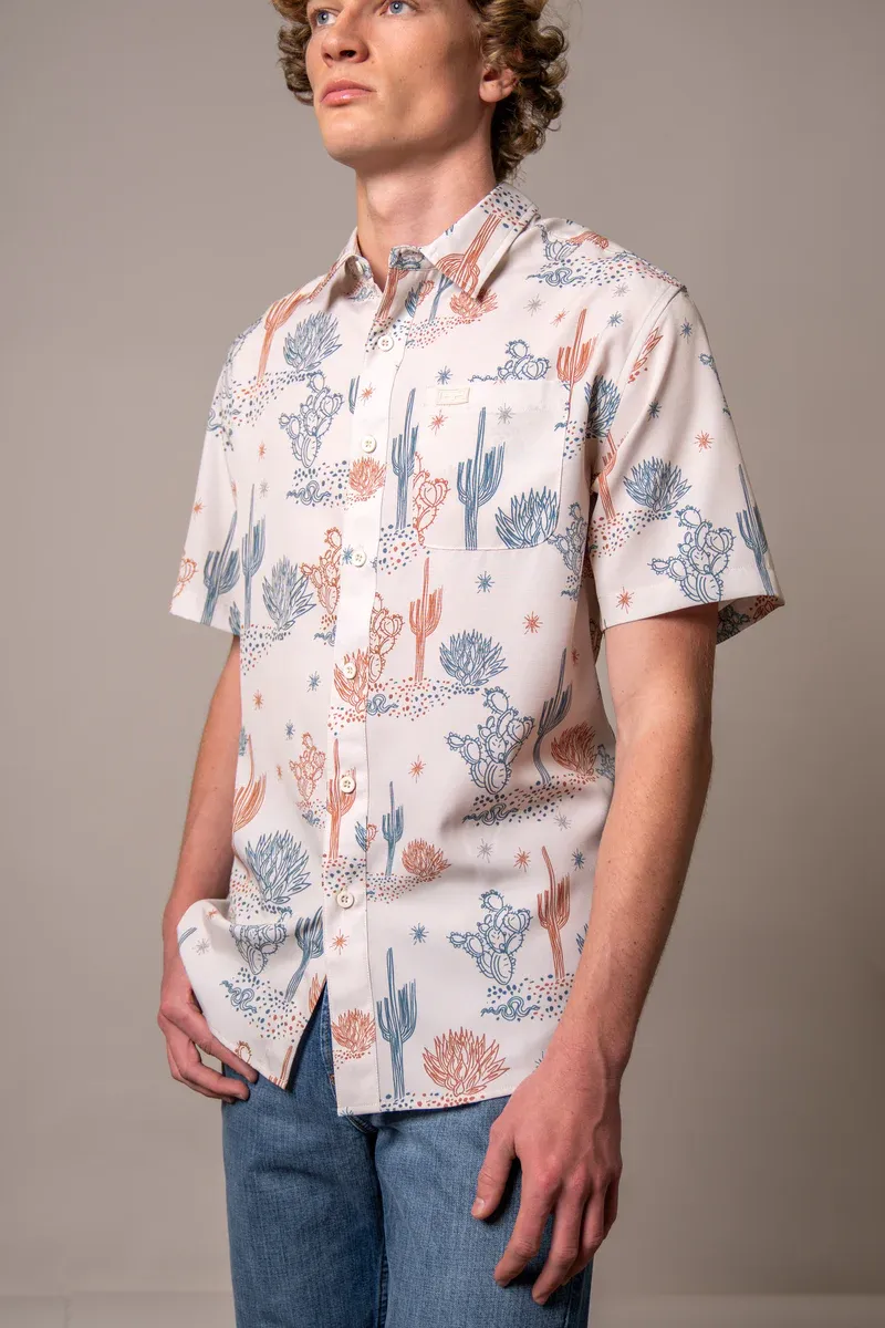 KIMES RANCH - Natural Dunn Short Sleeve Western Shirt