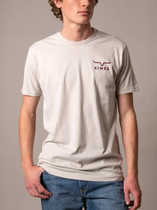 KIMES RANCH - Heavy Text Natural T-Shirt