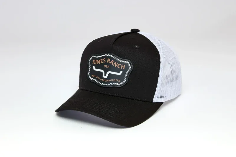 KIMES RANCH - Black &amp; White Hawkins Cap