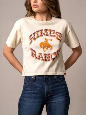 KIMES RANCH - Lucky B Bucking Ivory Cropped T-Shirt
