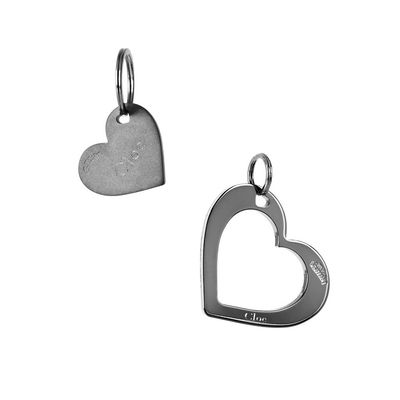 MYFAMILY - TwoGether Double Heart ID Tag in Black Brass