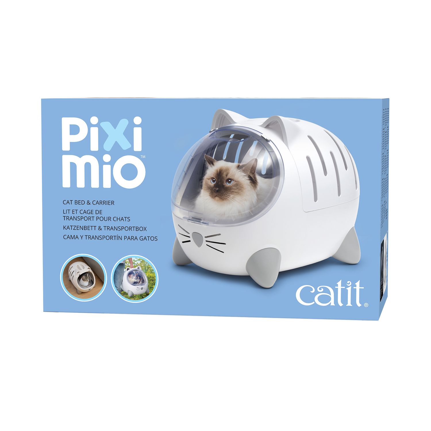 CATIT - PIXI Mio 2-in-1 Cat Carrier, Colour: Blanc