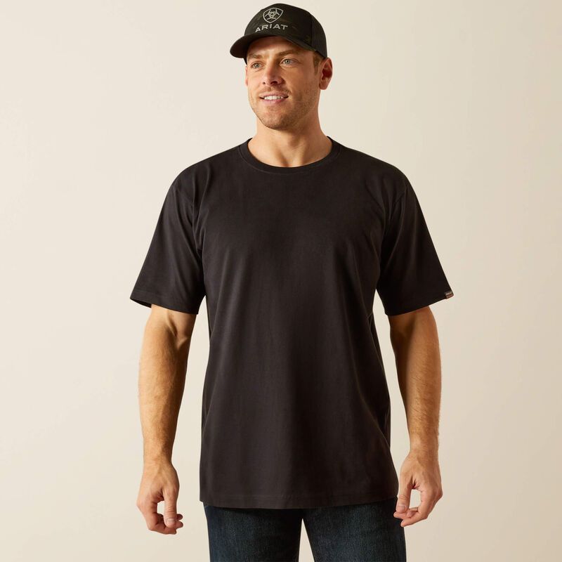 ARIAT - Rebar Cotton Strong Standard Black T-Shirt