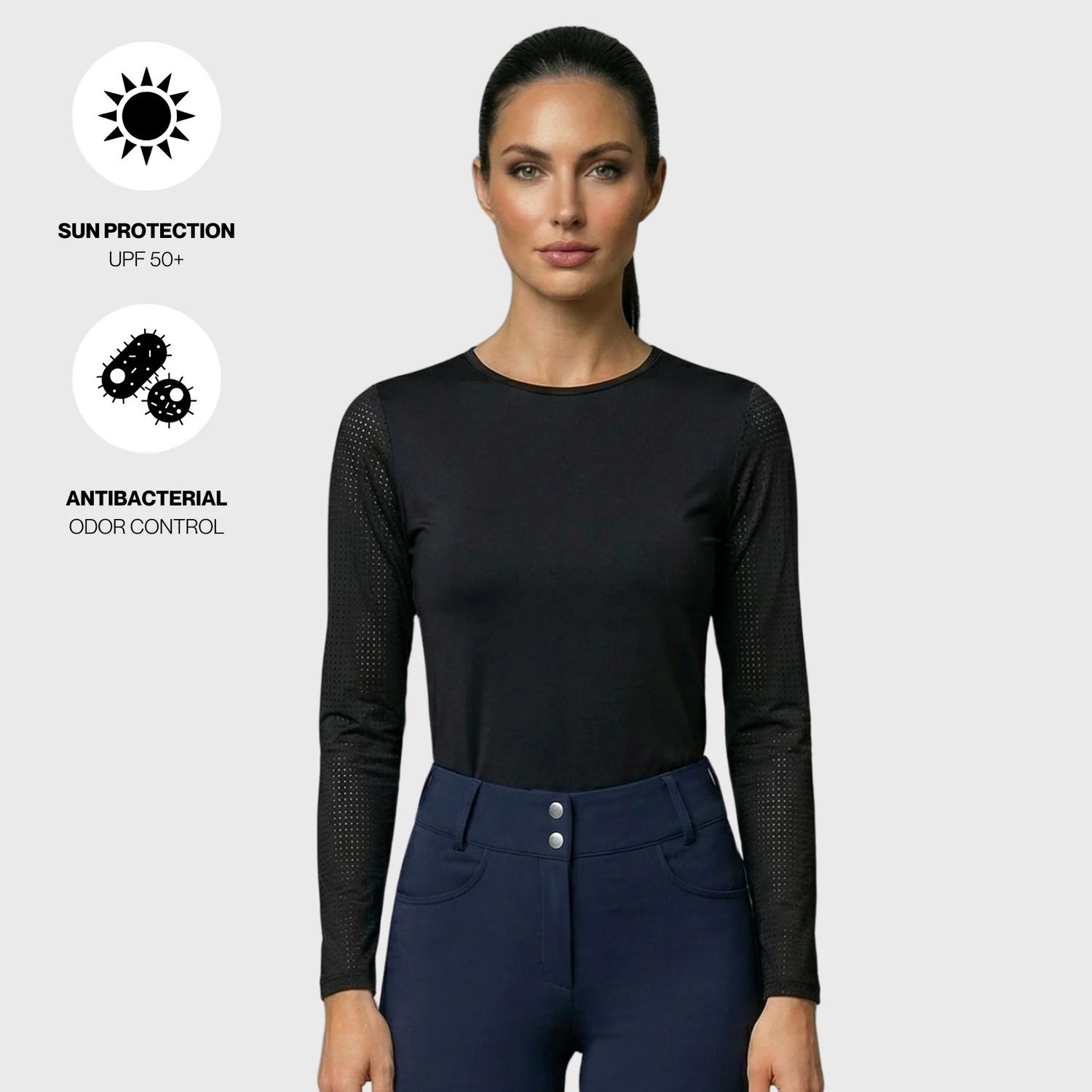 ARMATEQ - Top Long Sleeves Airflow Black