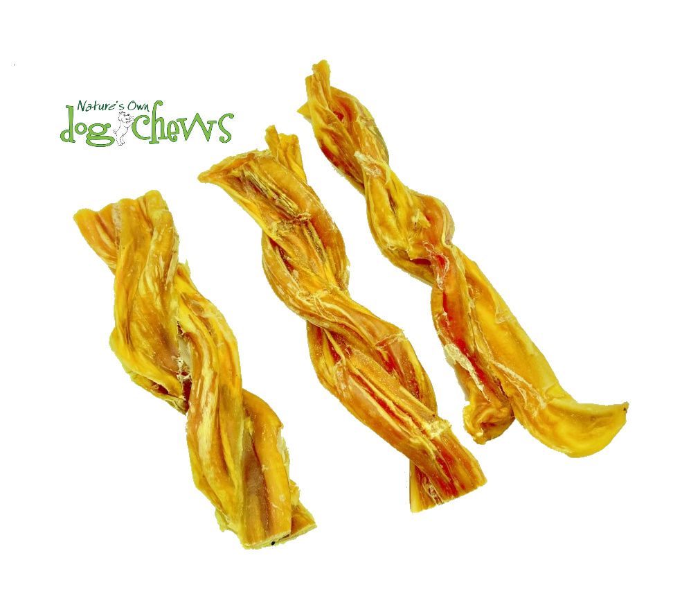 NATURE'S OWN DOG CHEWS - Odourfree Braided Bully Stick NATURE'S OWN DOG CHEWS - Odourfree Braided Bully Stick, Size: 4-6'' (15cm)