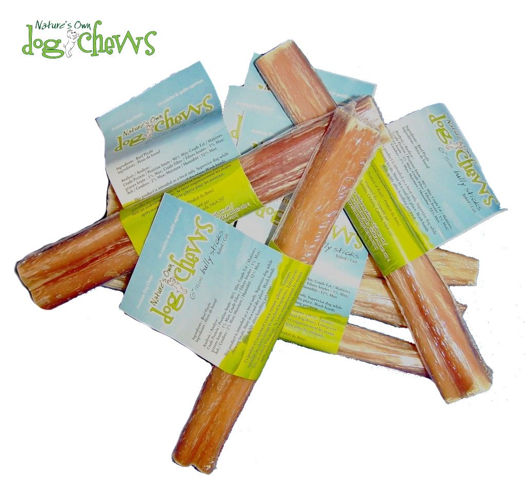 NATURE'S OWN DOG CHEWS - Odourfree Beef Bully Stick, Size: 6'' (15cm)