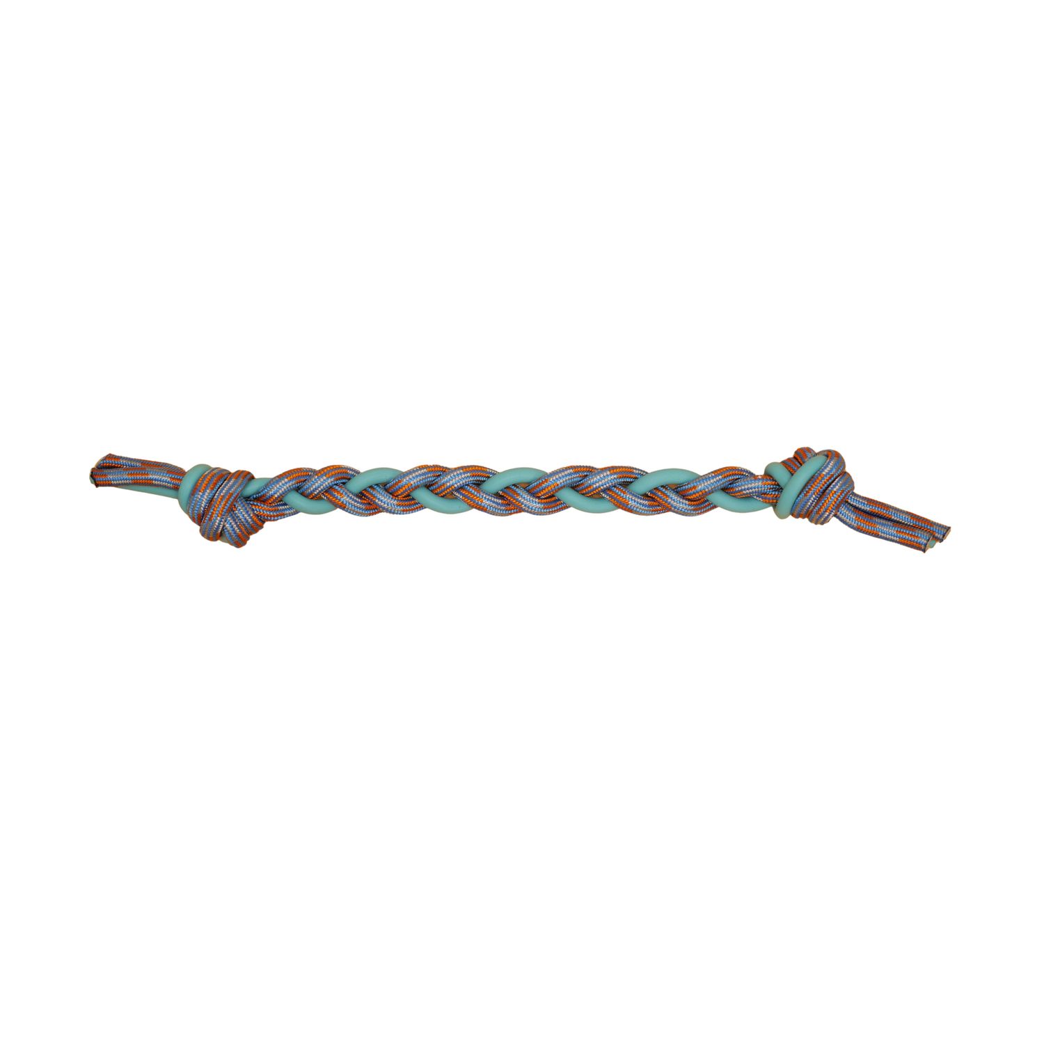 BID'Z - Braided with Knots Floating Rope, Colour: Orange / Blue, Length: 48cm