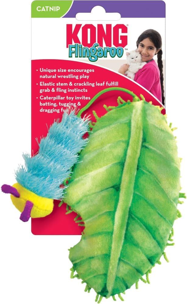 KONG - Flingaroo Caterpillar Cat's Toy, Size: One Size