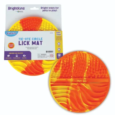 BRIGHTKINS - Tie Dye Circle Lick Mat