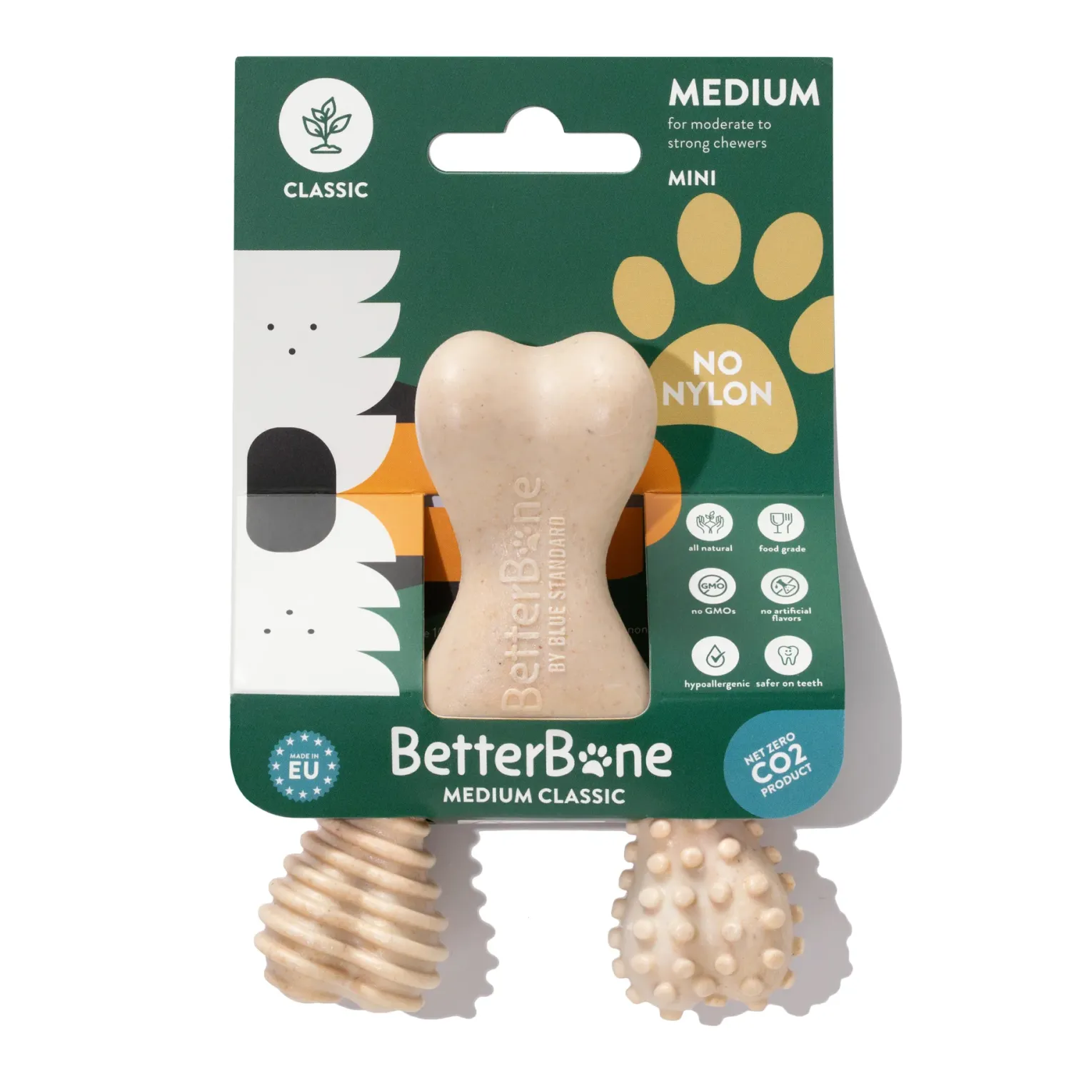 BETTERBONE - The Better Bone Natural Beef Medium Density Chew, Size: Mini