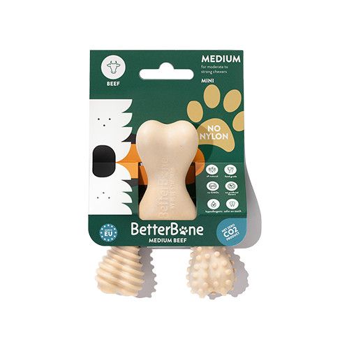 BETTERBONE - The Better Bone Natural Beef Medium Density Chew, Size: Mini