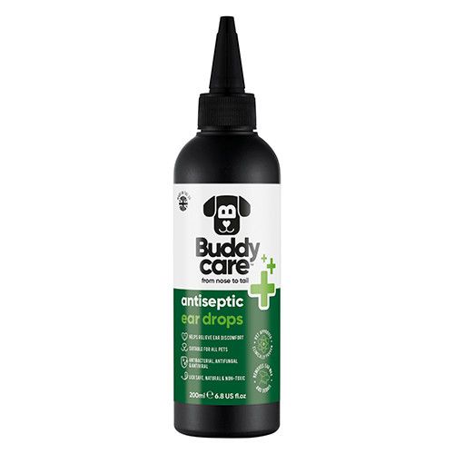 BUDDY CARE - Pet Antiseptic Ear Drops, Size: 6.76 FL oz