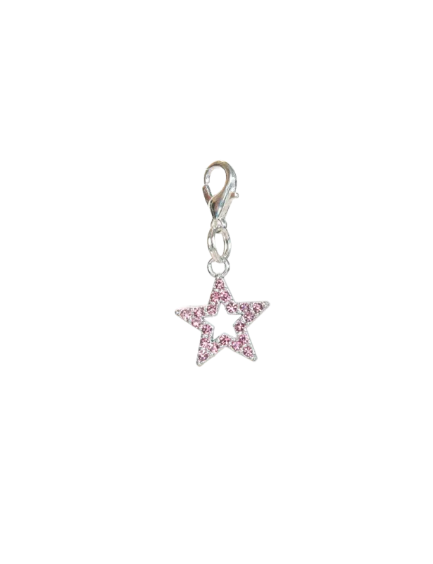 LUXY CHARMS - Pink Rhinestone Star