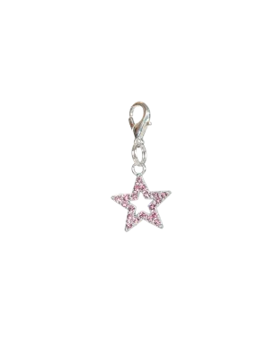 LUXY CHARMS - Pink Rhinestone Star