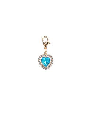 LUXY CHARMS - Heart Gemstones with Crystal Trim