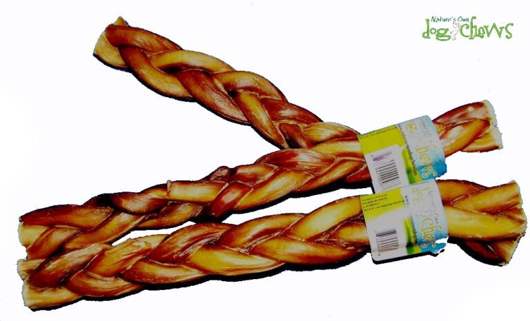 NATURE'S OWN DOG CHEWS - Triple Braided Bully Stick, Size: 12'' (30cm)