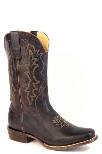 ROPER - Waxy Dark Brown Leather Callie Western Boots