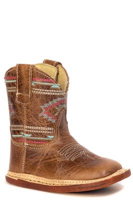 ROPER - Arizona Waxy Brown Leather Cowgirl Boots