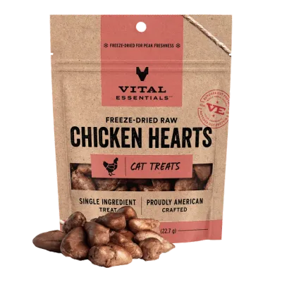 VITAL ESSENTIALS - Freeze-Dried Raw Protein Chicken Hearts