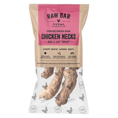 VITAL ESSENTIALS - Freeze-Dried Raw Bar Chicken Necks