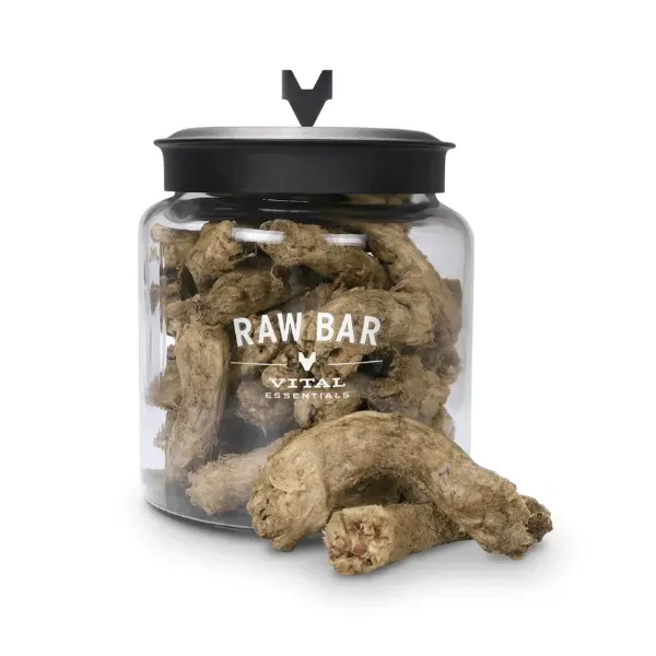 VITAL ESSENTIALS - Freeze-Dried Raw Bar Chicken Necks, Type: Unité