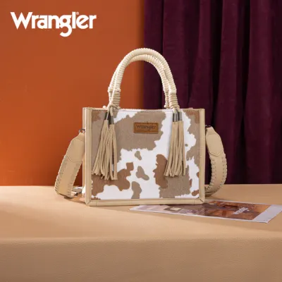 WRANGLER - Tan Cow Print Tote / Crossbody WRANGLER - Tan Cow Print Tote / Crossbody