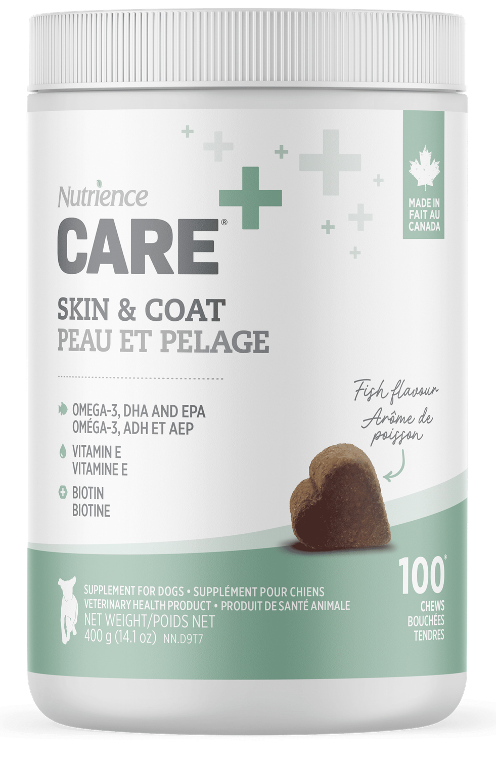 NUTRIENCE - Skin &amp; Coat Dog Supplement, Size: 400g