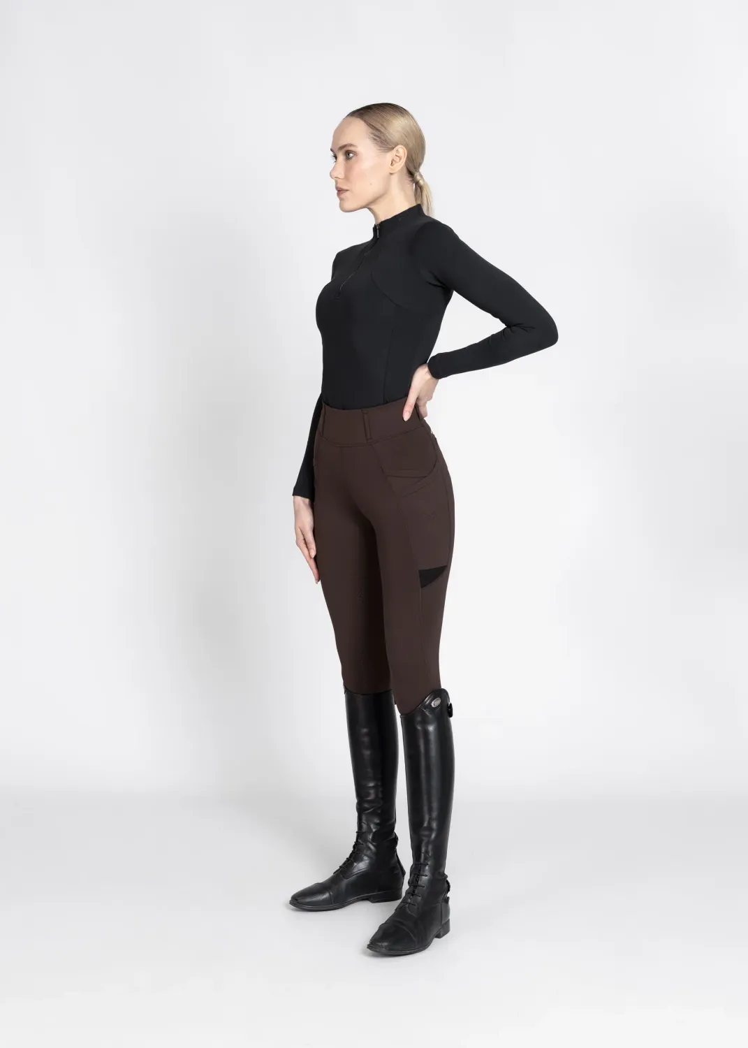 MAXIMILIAN EQUESTRIAN - Tech Riding Leggings Chocolate