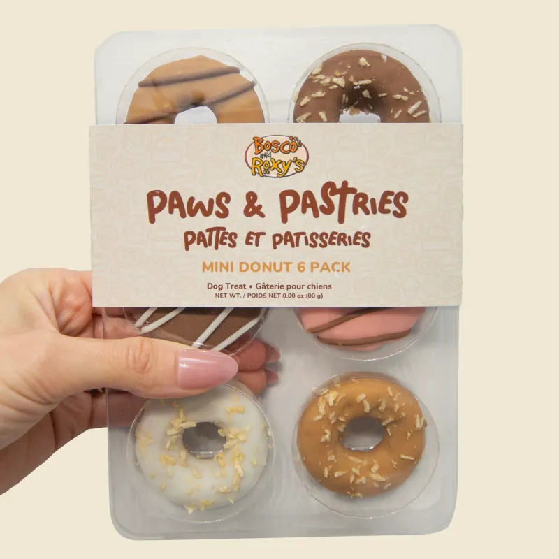BOSCO &amp; ROXY'S - Prepackaged Glazed &amp; Confused 6pk Mini Donuts