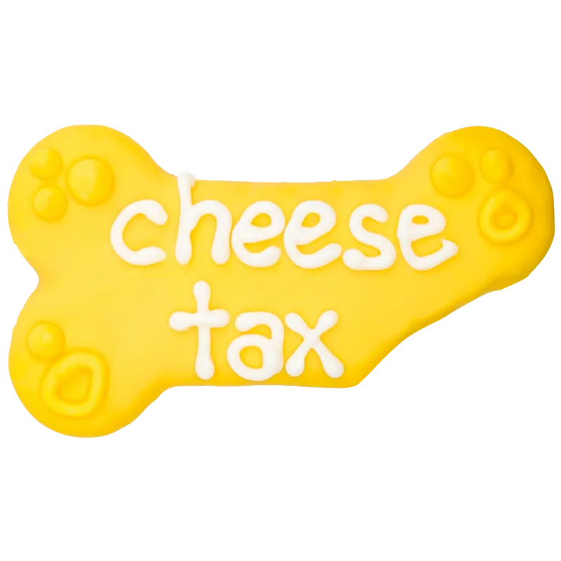 BOSCO &amp; ROXY'S - Cheese Tax Bone Dog Thoughts Handmade Cookies