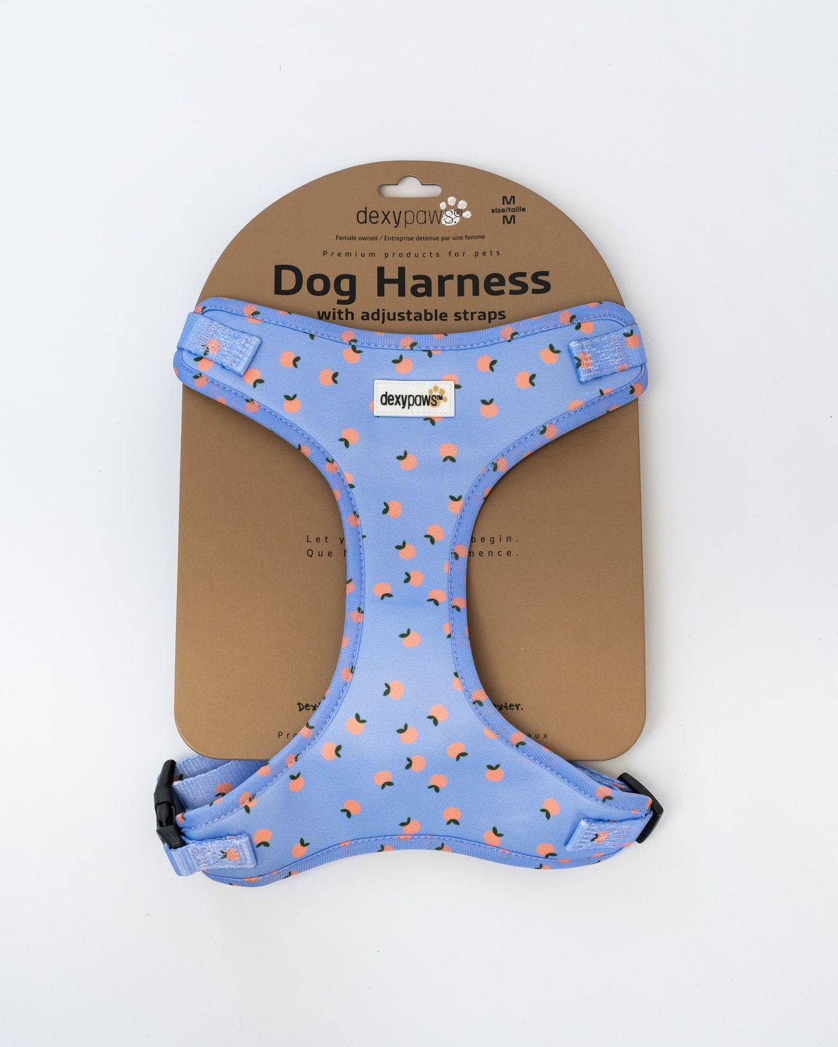 DEXYPAWS - Dog Harness with Adjustable Straps Tangerine