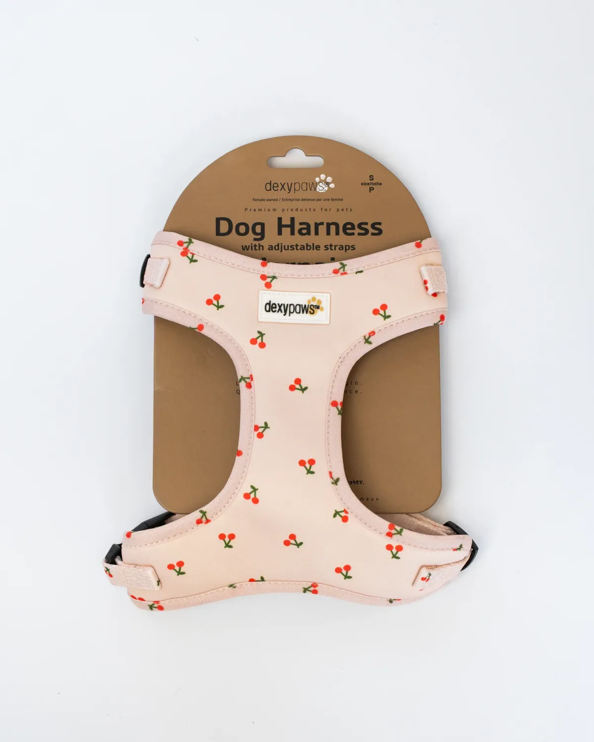 DEXYPAWS - Dog Harness with Adjustable Straps Cherry