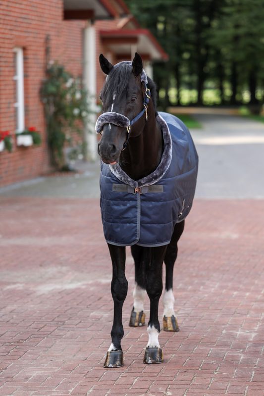 BUCAS - Show-Line Stable Rug 150g Navy/Grey