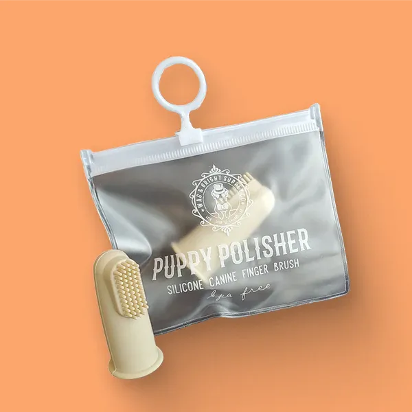 WAG &amp; BRIGHT - Puppy Polisher Silicone BPA Free Finger Brush
