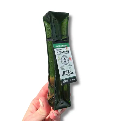 WAG &amp; BRIGHT - Mighty Marrows Spirulina &amp; Beef Collagen Dental Chews