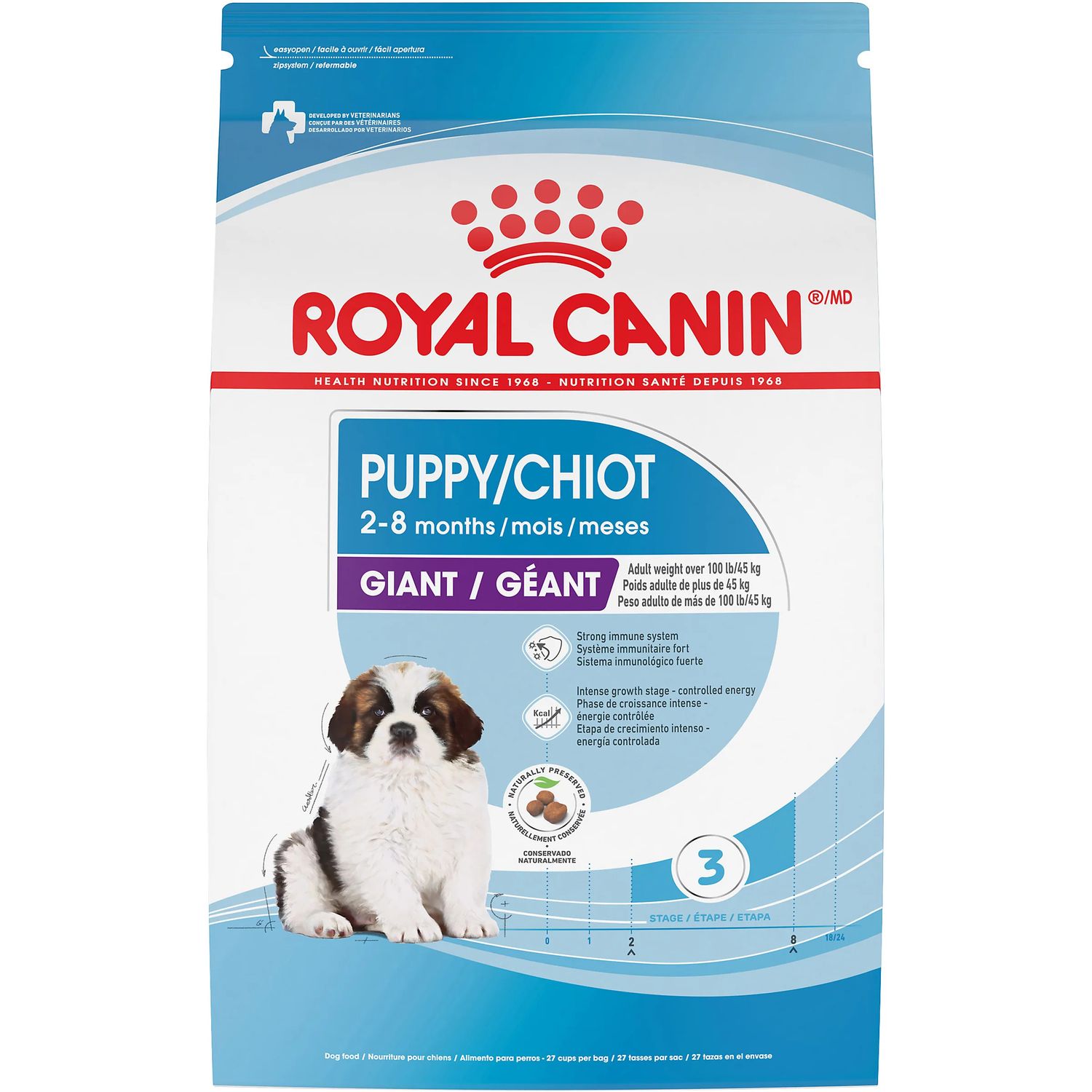 ROYAL CANIN - Giant Puppy Dry Dog Food, Size: 30lbs