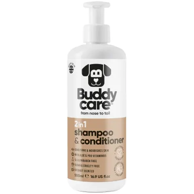 BUDDY CARE - 2-in-1 Coconut Dog Shampoo &amp; Conditioner