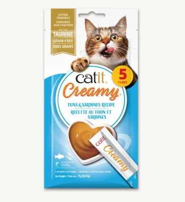 CATIT - Grain-Free Creamy Lickable Tuna &amp; Sardines Cat Treats