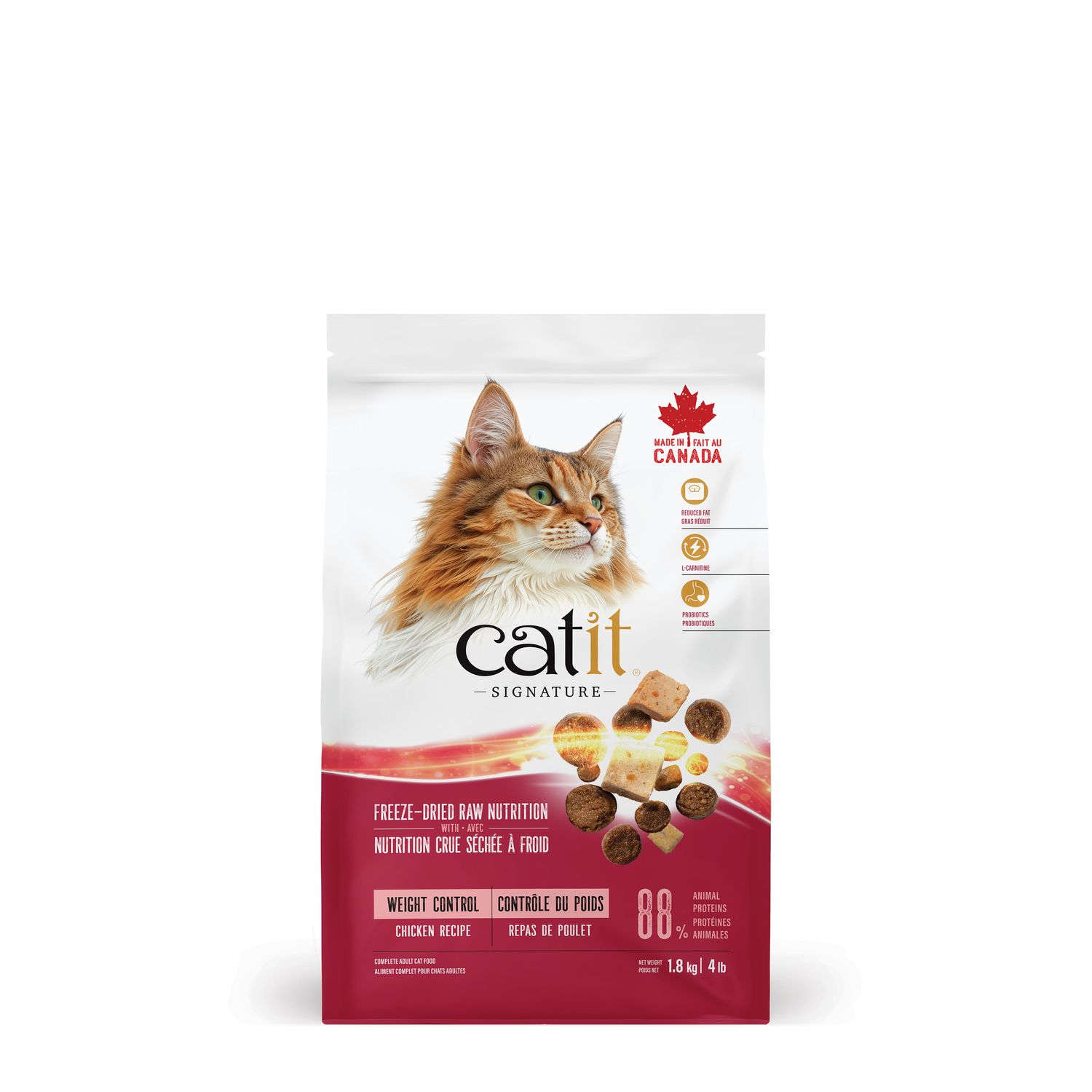CATIT - Signature Weight Control Adult Cat Dry Food Chicken Recipe, Size: 1.8kg