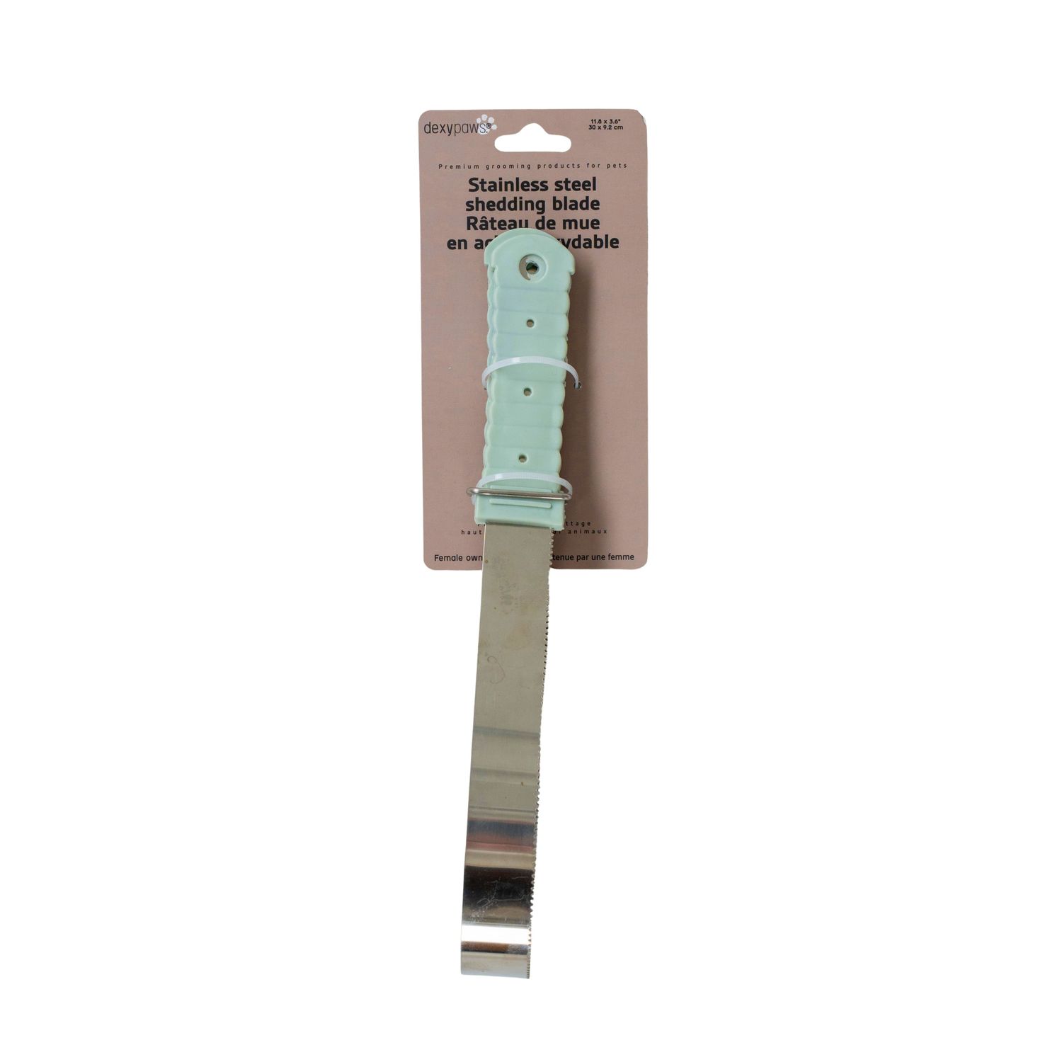 DEXYPAWS - Sage Green Shedding Rake, Colour: Sage Green