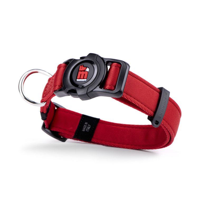 MYFAMILY - Adjustable MemoPet NFC Technology Red Dog Collar