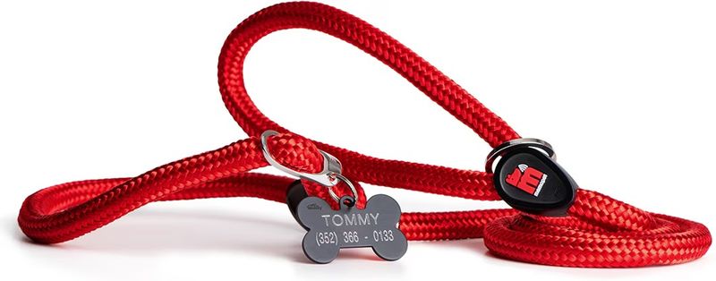 MYFAMILY - Red MemoPet Rope Leash