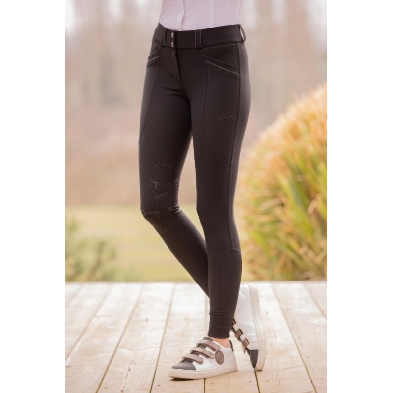 PENELOPE - Sybille Breeches Knee Patch Black