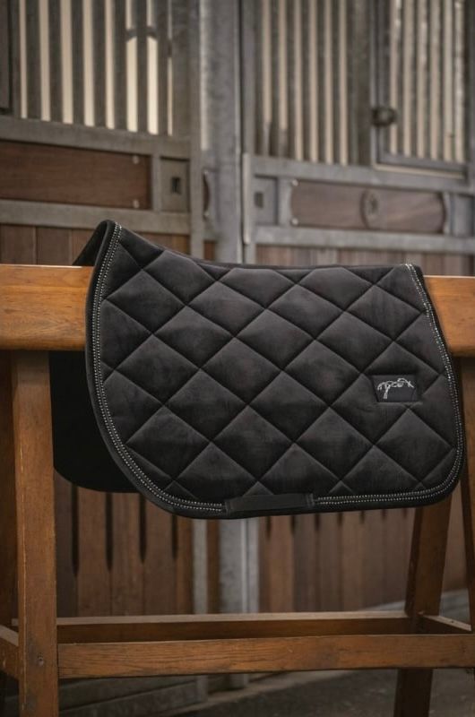 PENELOPE - New Strass Saddle Pad Black