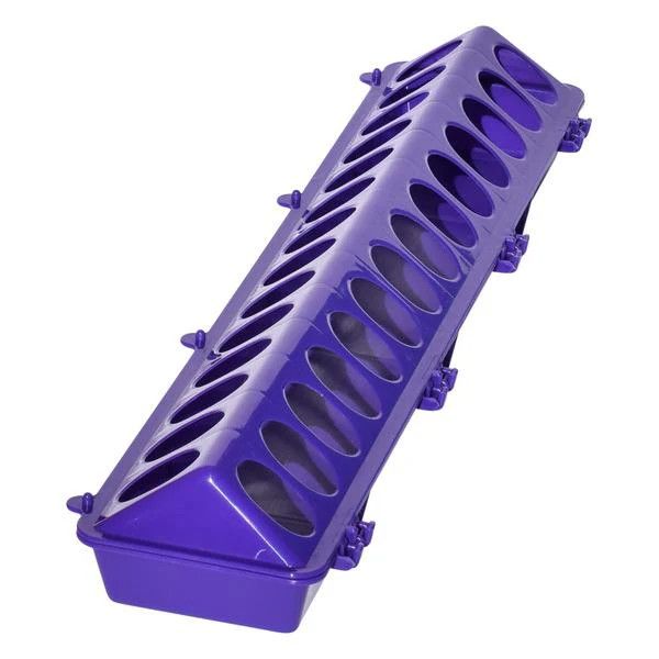 TUFF STUFF - Poultry Plastic Ground Feeder, Colour: Mauve, Size: 12''